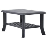 Vidaxl salontafel 90x60x46 cm kunststof antraciet