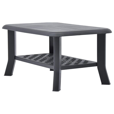 Vidaxl salontafel 90x60x46 cm kunststof antraciet