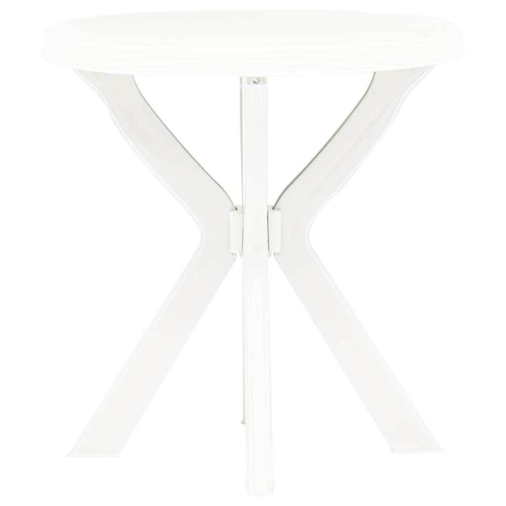Vidaxl bistrotafel ø70 cm kunststof wit