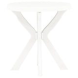 Vidaxl bistrotafel ø70 cm kunststof wit