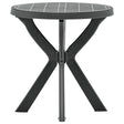 Vidaxl bistrotafel ø70 cm kunststof antraciet
