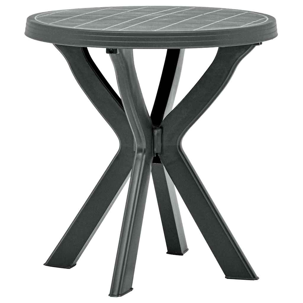 Vidaxl bistrotafel ø70 cm kunststof antraciet
