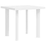 Vidaxl tuintafel 80x75x72 cm kunststof wit