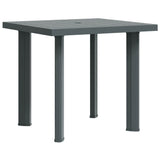 Vidaxl tuintafel 80x75x72 cm kunststof groen