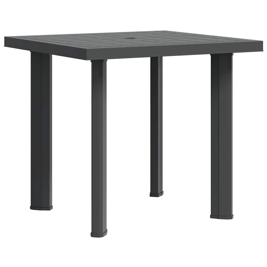 Vidaxl tuintafel 80x75x72 cm kunststof antraciet