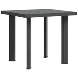 Vidaxl tuintafel 80x75x72 cm kunststof antraciet