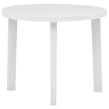 Vidaxl tuintafel 89 cm kunststof wit