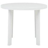 Vidaxl tuintafel 89 cm kunststof wit
