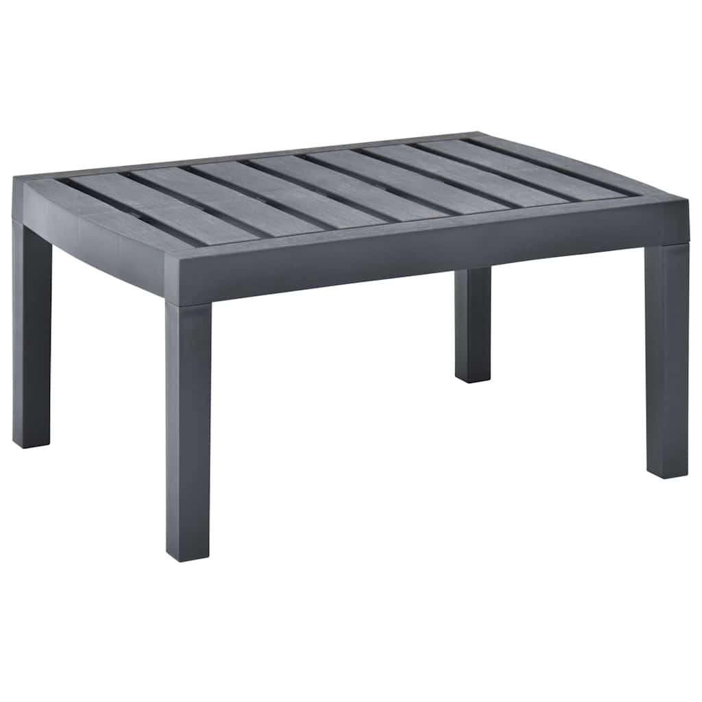 Vidaxl tuintafel 78x55x38 cm kunststof antracietkleurig