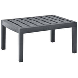Vidaxl tuintafel 78x55x38 cm kunststof antracietkleurig