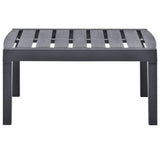 Vidaxl tuintafel 78x55x38 cm kunststof antracietkleurig