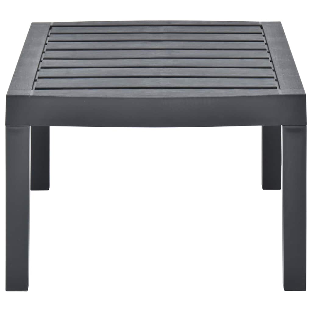 Vidaxl tuintafel 78x55x38 cm kunststof antracietkleurig