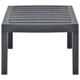 Vidaxl tuintafel 78x55x38 cm kunststof antracietkleurig