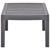 Vidaxl tuintafel 78x55x38 cm kunststof mokkakleurig