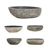 VIDAXL WASHBAIN OVAL (45-53) x (34-41) CM-Flussstein