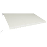 Vidaxl Luifel erweitert automatisch 600x300 cm Creme