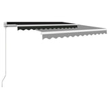 Vidaxl Luifel erstreckt sich manuell um 350 x 250 cm Anthrazit