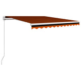 Vidaxl luifel erstreckt sich manuell 350 x 250 cm orange und braun