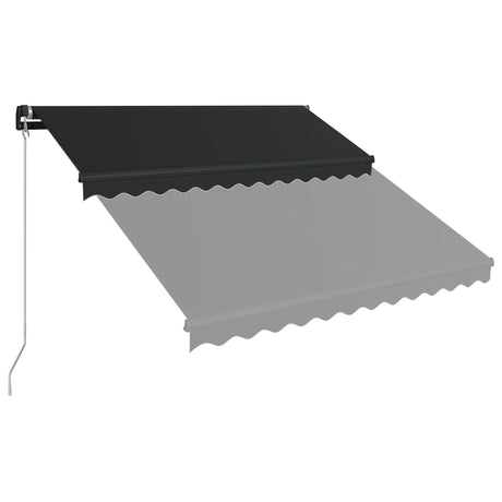 Vidaxl luifel erstreckt sich manuell 300x250 cm Anthrazit