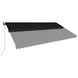 Vidaxl Luifel erweitert automatisch 600x300 cm Anthrazit