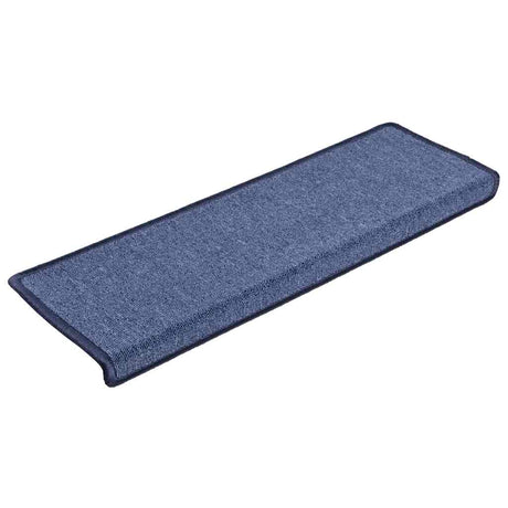 VidaXL Stufenmatten 15 Stk. 65x21x4 cm blauer rechteckiger Rand