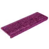 Vidaxl -Treppenmatten 15 ST 65x21x4 cm lila