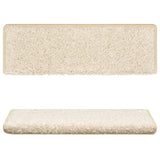 Vidaxl -Treppenmatten 15 ST 65x21x4 cm Weiß