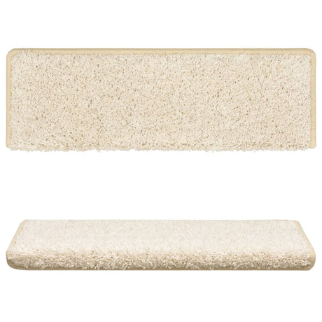 Vidaxx Stufenmatten 15 St. 65x21x4 cm weiß rechteckiger Rand