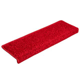 Vidaxl -Treppenmatten 15 ST 65x21x4 cm Rot