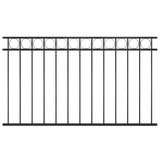 Vidaxl Zauntafel 1,7x0,8 m Stahlschwarz