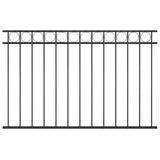 Vidaxl Zauntafel 1,7x1 m Stahlschwarz