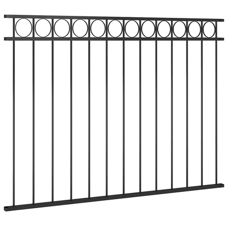 Vidaxxl Stahlzaunelement 1,7x1,2 m schwarz