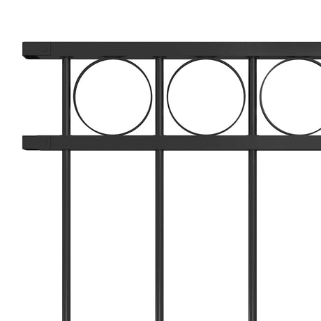 Vidaxx Stahlzaunelement 1,7x1,5 m schwarz