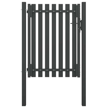 Vidaxl Poort 1x1,7 M Stahl Anthrazit