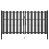 Vidaxl -Anschluss 4x2,5 M Stahl -Anthrazit