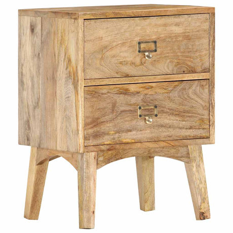 Vidaxl nachtkastje 40x35x55 cm massief mangohout
