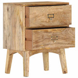 Vidaxl nachtkastje 40x35x55 cm massief mangohout