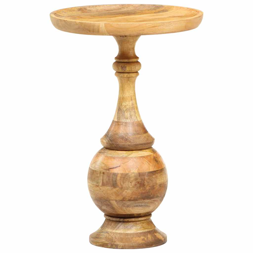 Vidaxl bijzettafel rond 43x43x66 cm massief mangohout