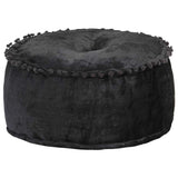 Vidaxl poef rond 40x20 cm fluweel antraciet