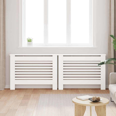 Vidaxx Heizkörperumbau 2 Stk. 112x19x81,5 cm MDF weiß