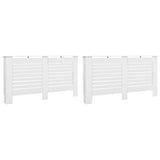 VIDAXL -Strahlenträger 2 ST 152X19X81.5 cm MDF Weiß