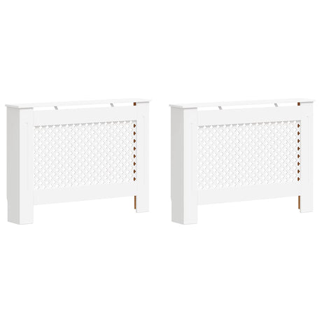 VIDAXL -Strahlenträger 2 ST 112X19X81.5 cm MDF Weiß