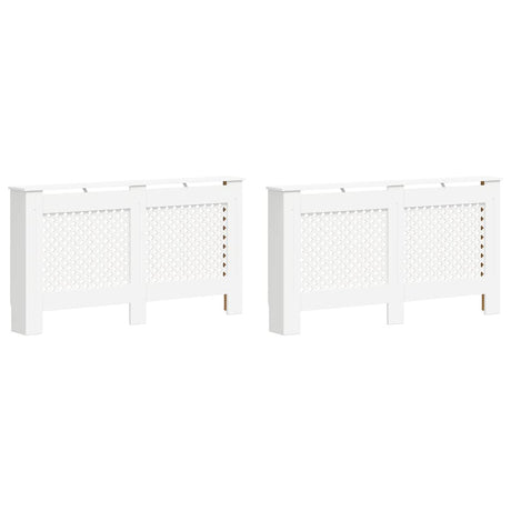 Vidaxx Heizkörperumbau 2 Stk. 152x19x81,5 cm MDF weiß