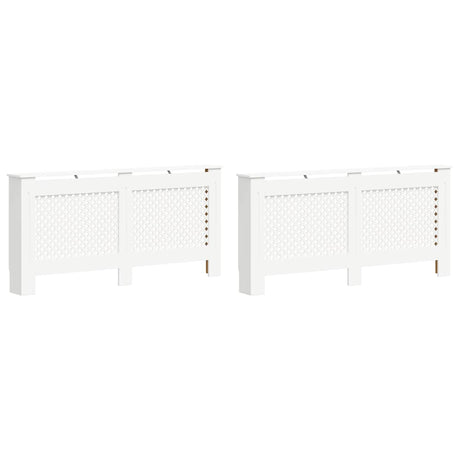 VIDAXL -Strahlenträger 2 ST 172X19X81.5 cm MDF Weiß