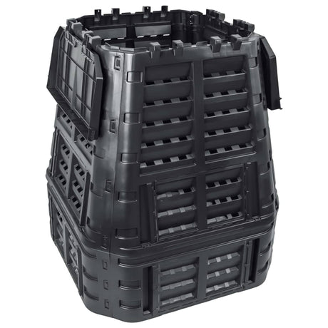 Vidaxx Kompostbehälter 740 l 93,3x93,3x113 cm schwarz