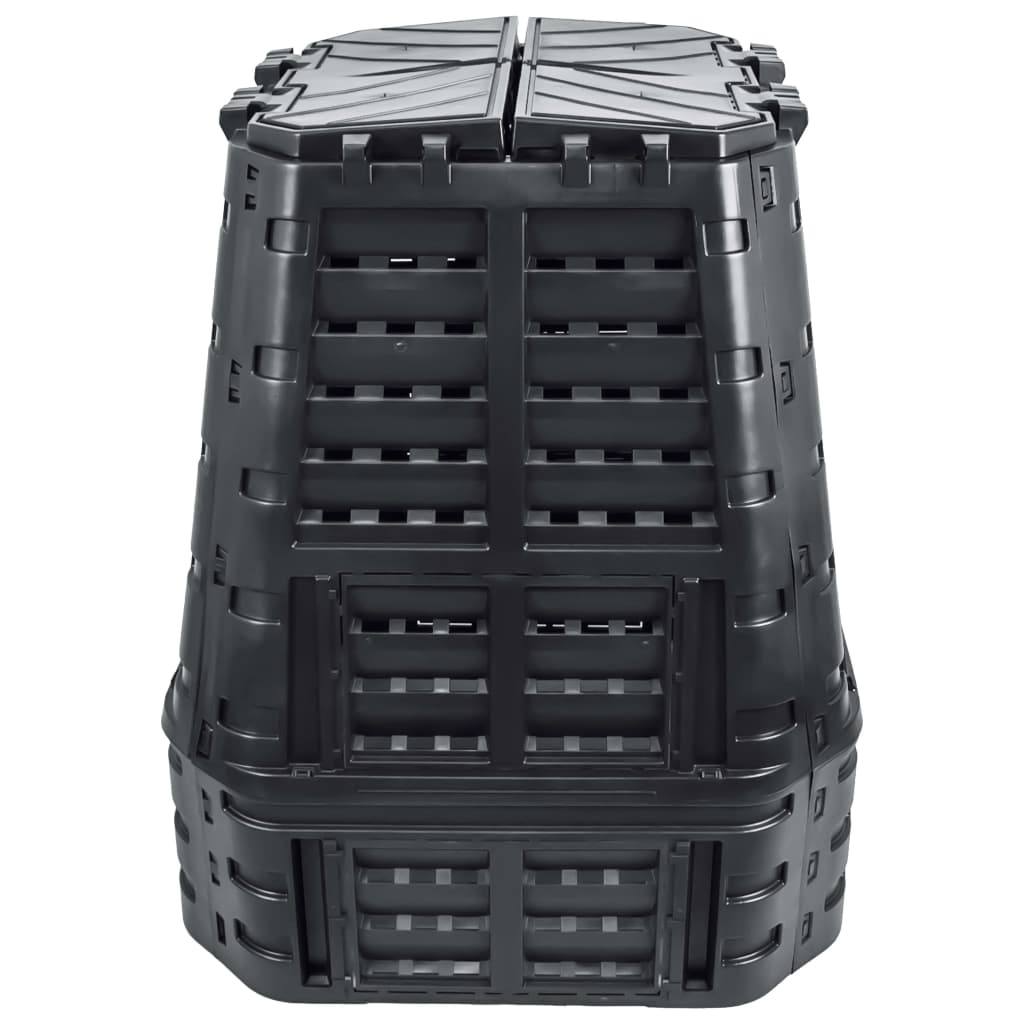 Vidaxx Kompostbehälter 740 l 93,3x93,3x113 cm schwarz