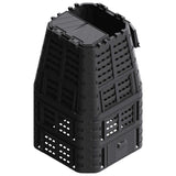Vidaxx Kompostbehälter 1000 l 93,3x93,3x146 cm schwarz