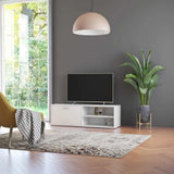 Vidaxl tv-meubel 120x34x37 cm bewerkt hout wit