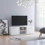 Vidaxl tv-meubel 120x34x37 cm bewerkt hout wit