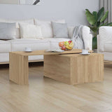 Vidaxl salontafel 150x50x35 cm bewerkt hout sonoma eikenkleurig